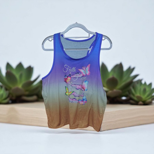 Woman's XL Butterfly Tank