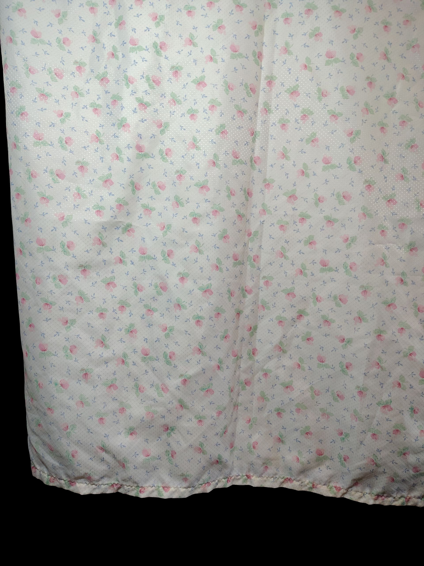 rose print shower curtain cover