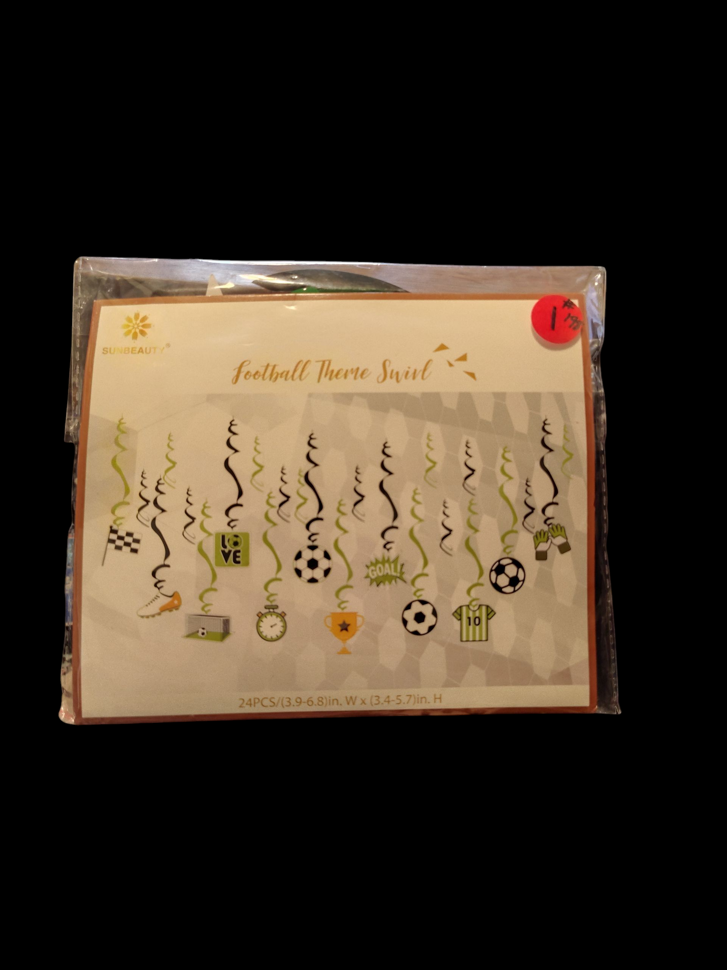 soccer ball 24 piece soccer hanging decor