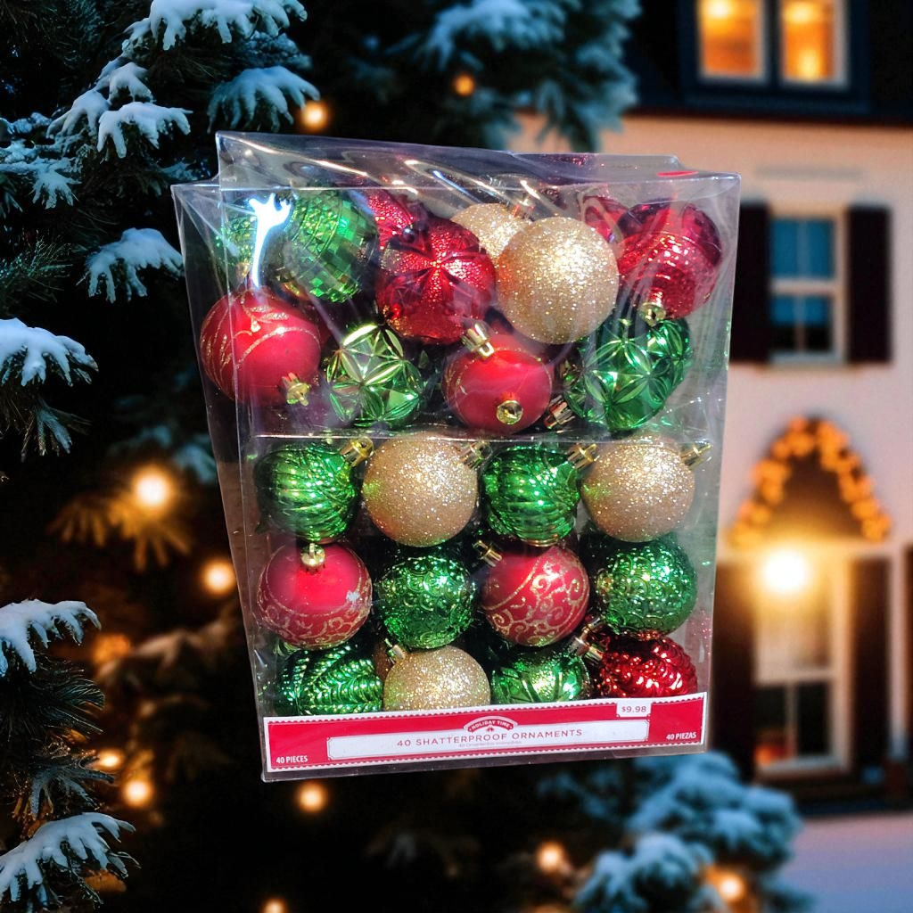 Christmas glitter balls