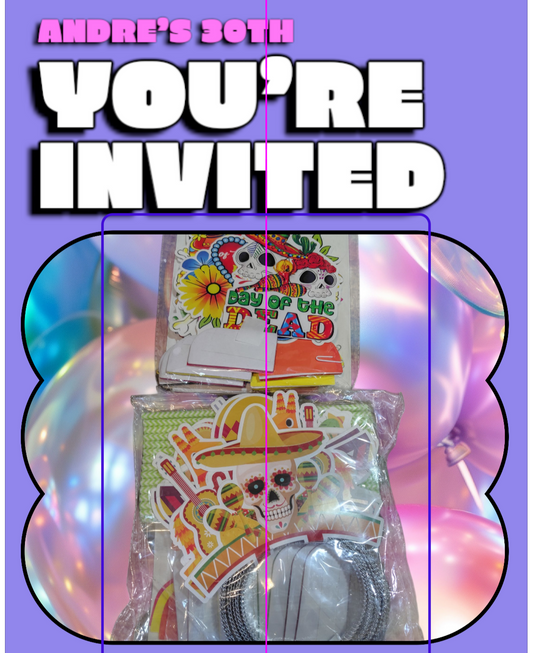 Day of the Dead skull party  table decor and party hats