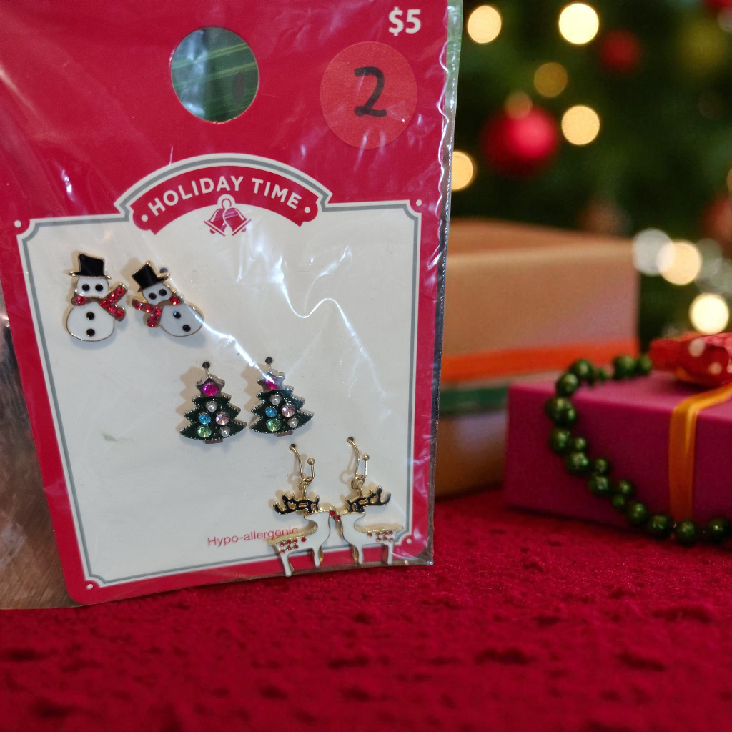 Christmas earrings