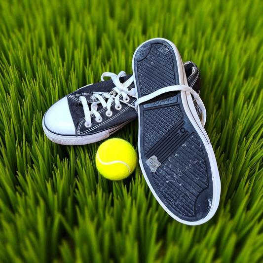 blk/wht  flat shoes  size men's 8