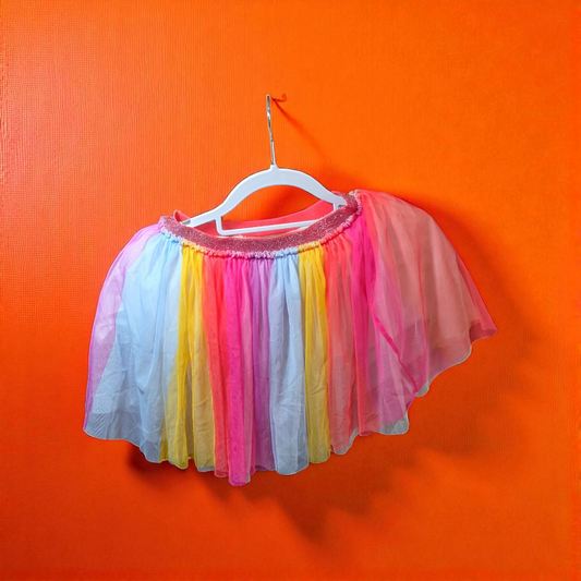 mulilt color tulle skirt  girls 7
