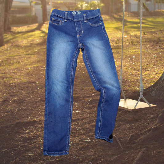 Wonder years blue jeans with faded front