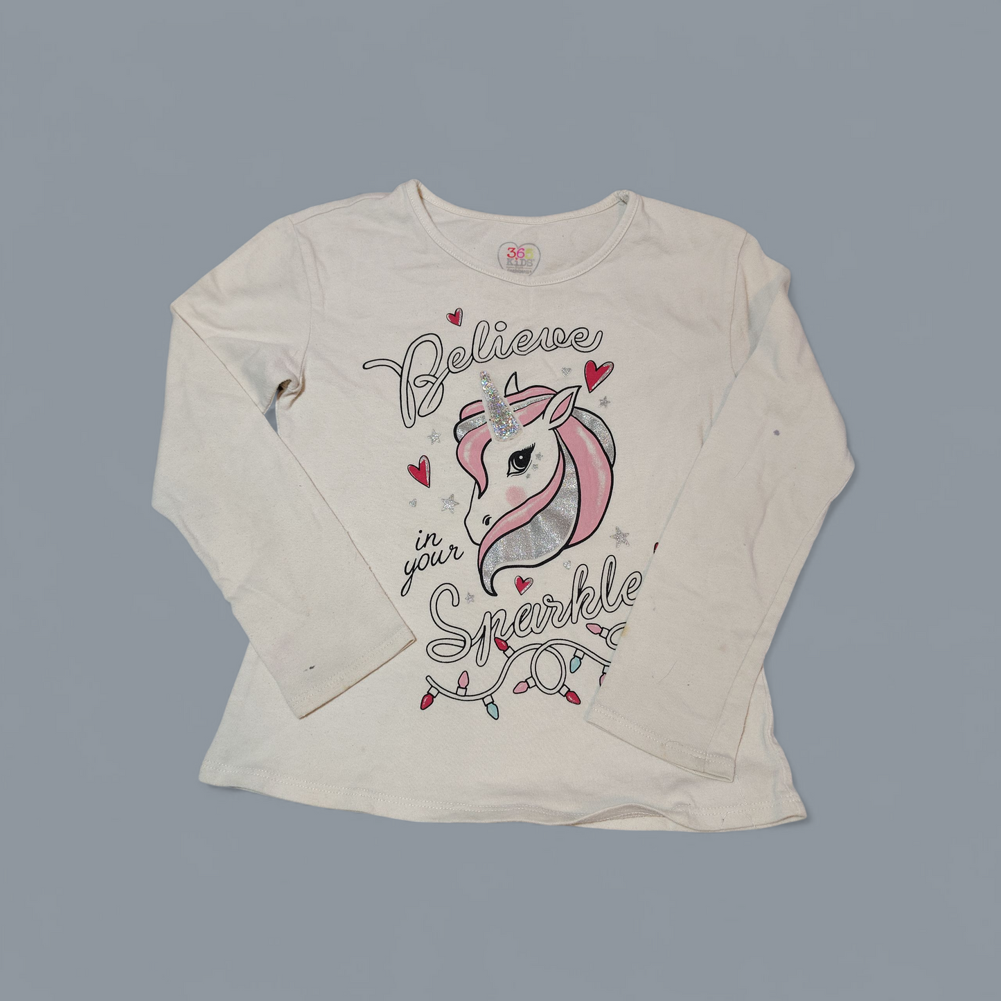 Off White "Believe in Your Sparkle" Unicorn Shirt