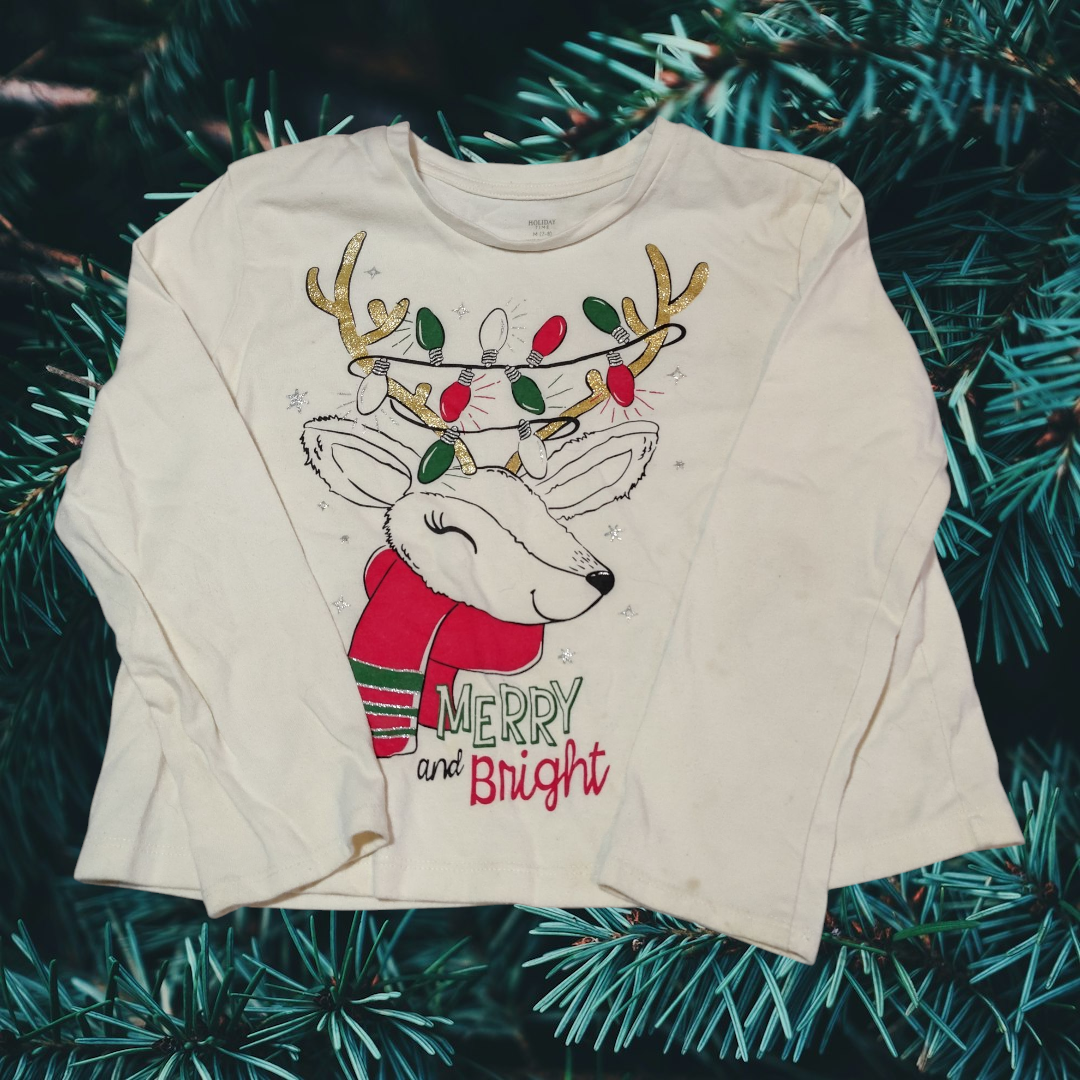 Girls' Christmas Reindeer Shirt