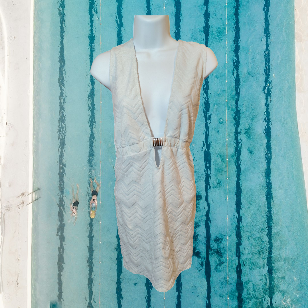 Terry cloth bathing suit cover