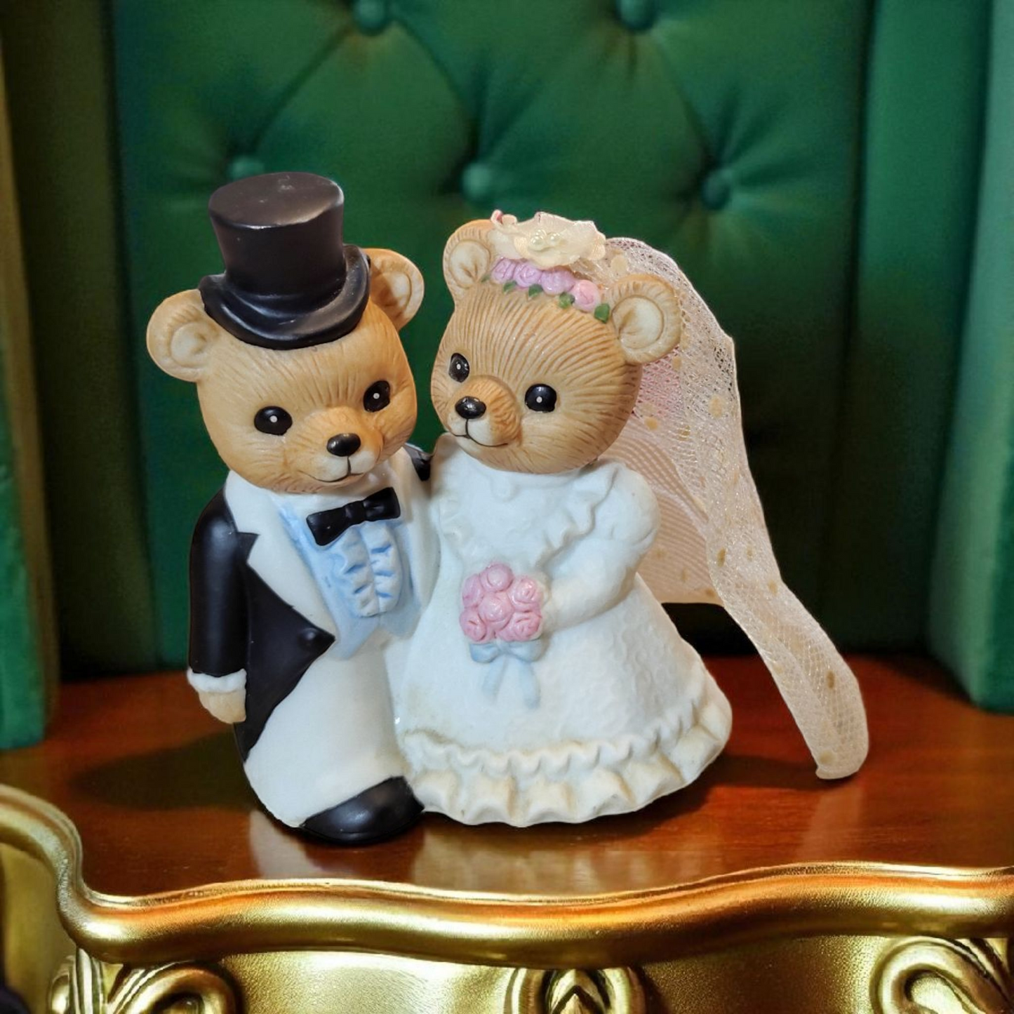 Wedding teddy bear porcelain wedding accessories