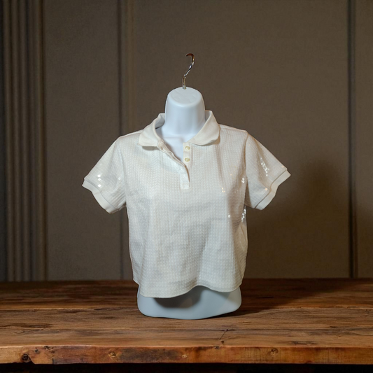White sequence shirt  size SM