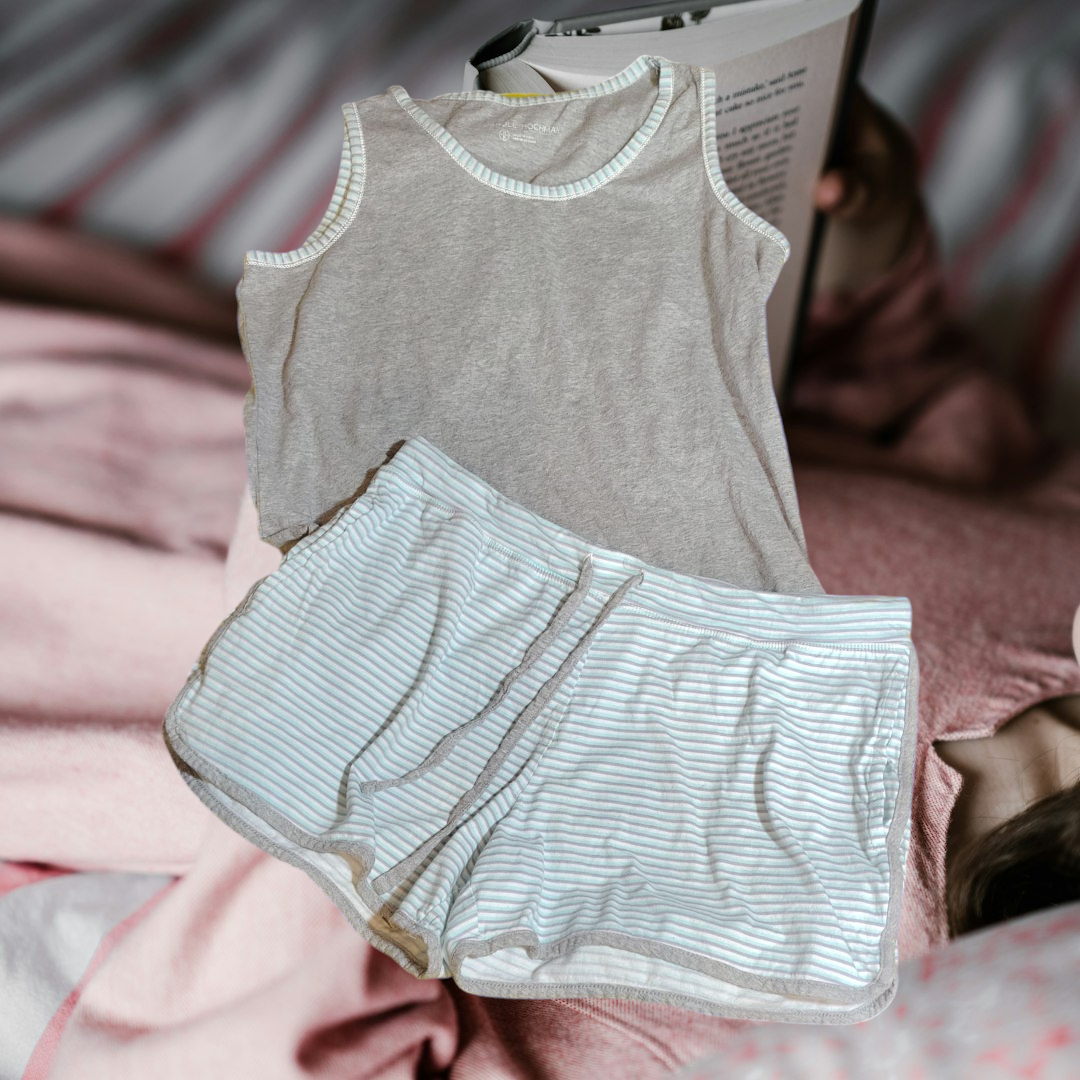 Grey 2 PCS tank/shorts sleep ware  Woman's M