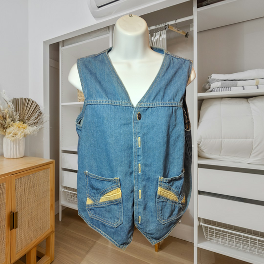 Vintage Jean Vest Size Small