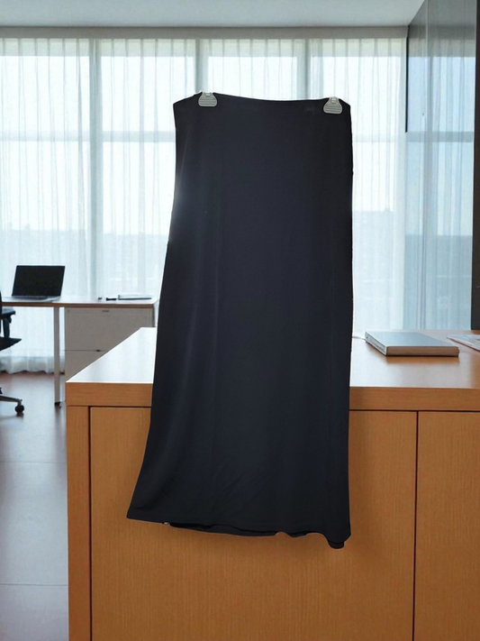 Black Professional pencil skirt with rear slit size XL