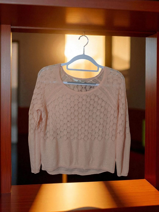Soft Peach Knitted over shirt