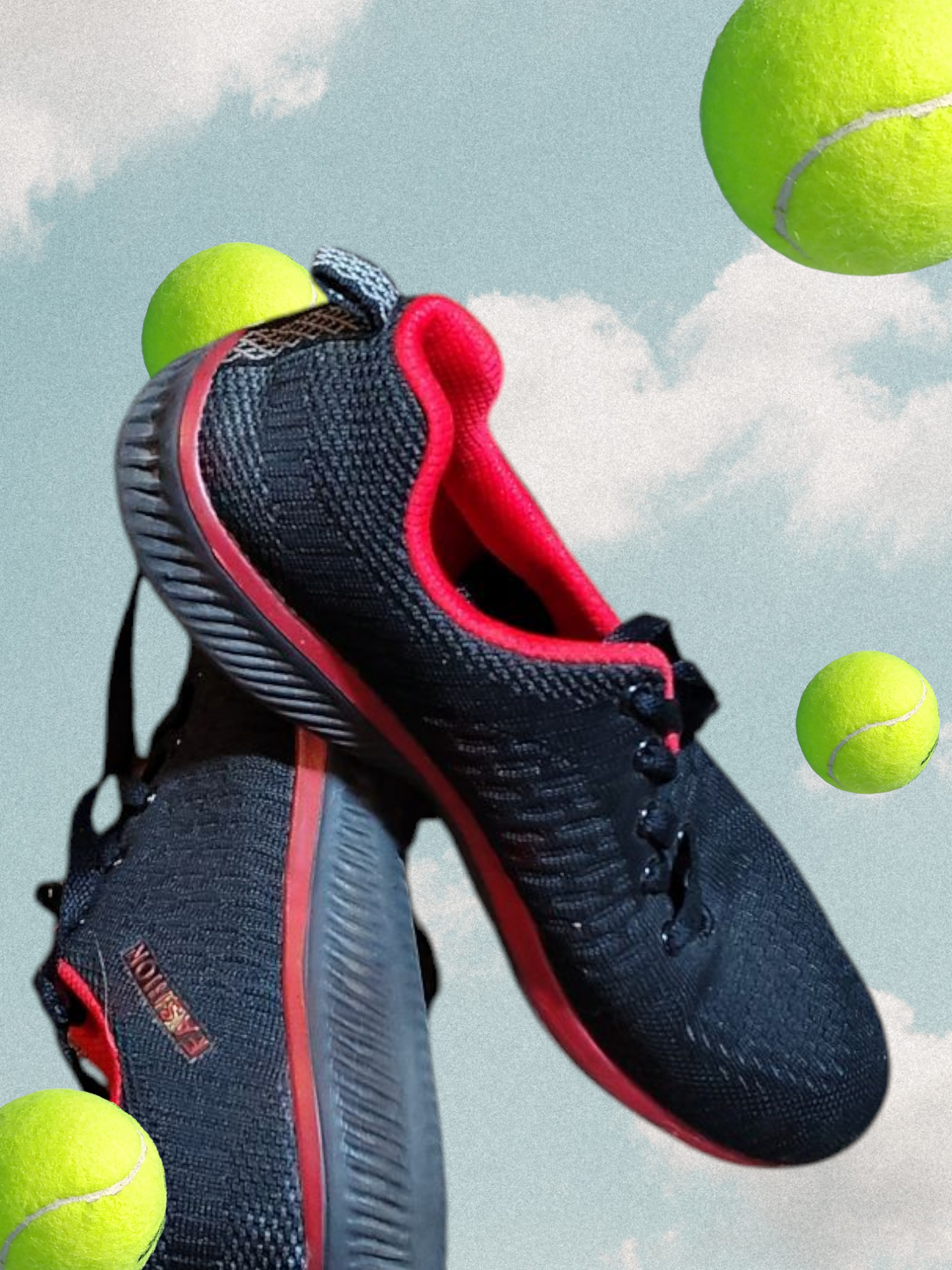 Black and red Fashion shoes woman's Size 9