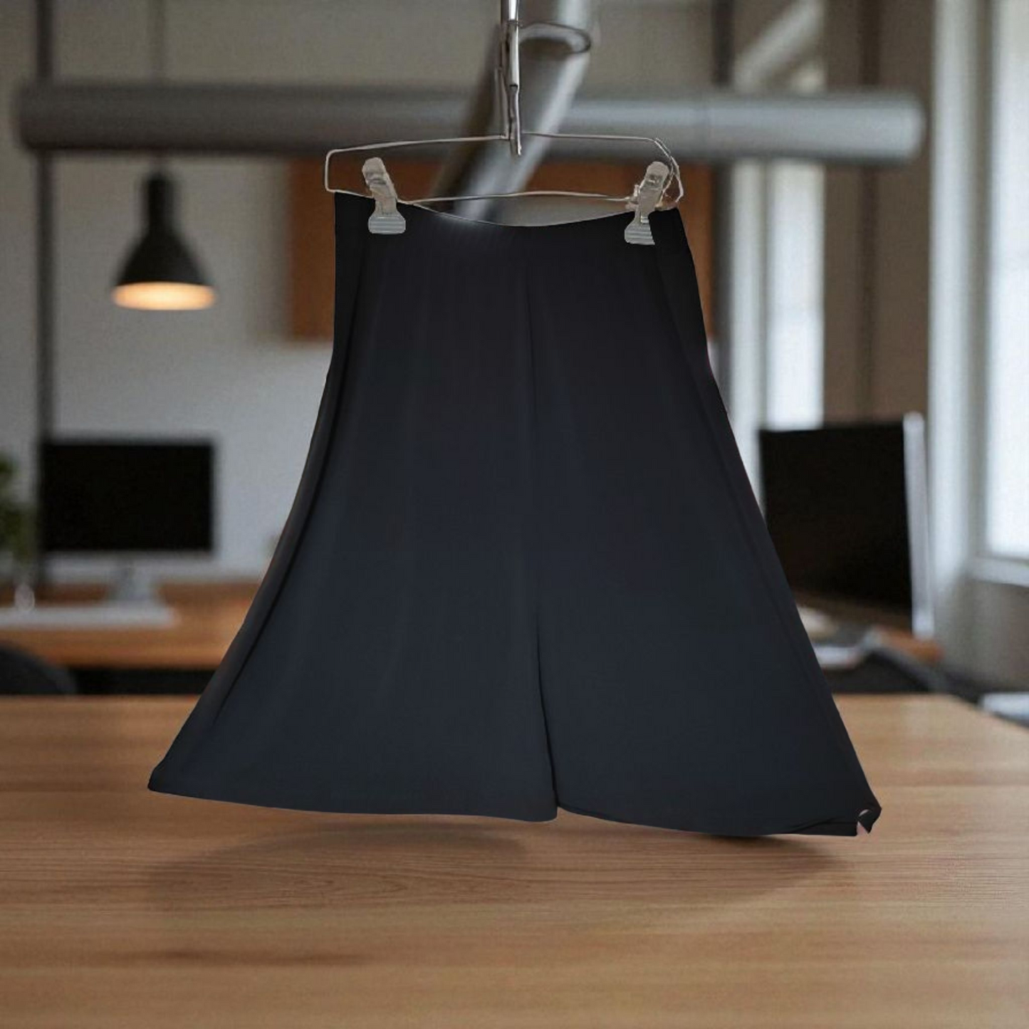 Black flared professional Skirt