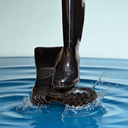 rubber rain boots 7W