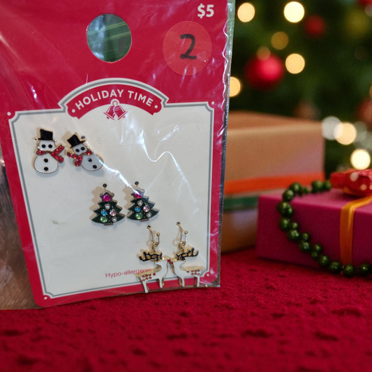Christmas earrings