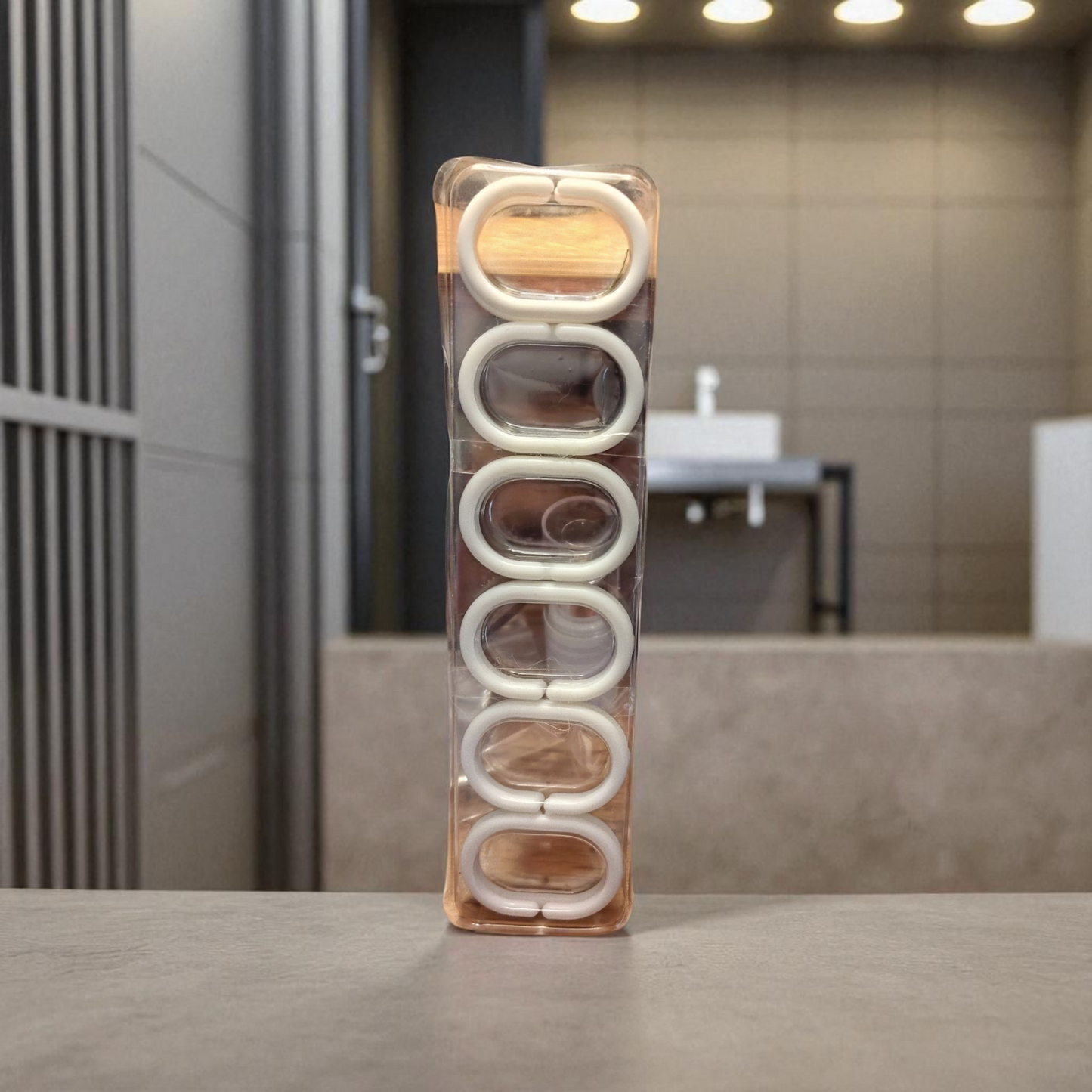 white small shower curtain hooks plastic