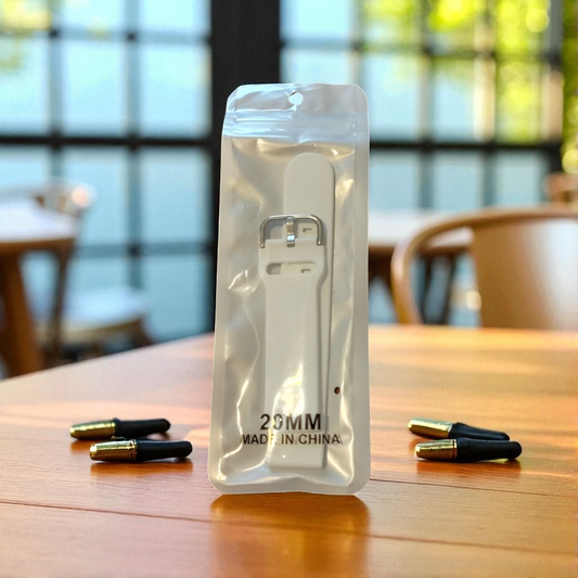 White Watch Band  20 MM