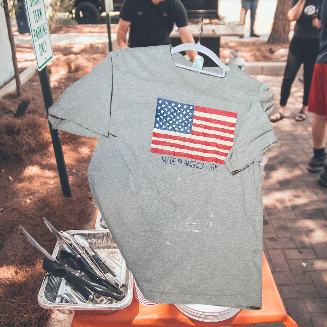 Gray Made in USA Shirt Work shirt Medium