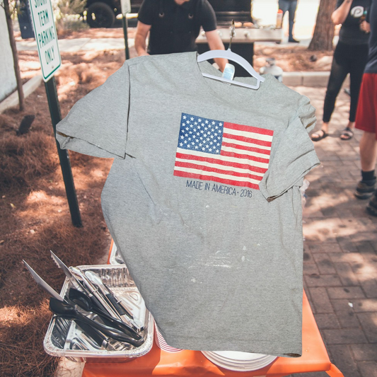 Gray Made in USA Shirt Work shirt Medium