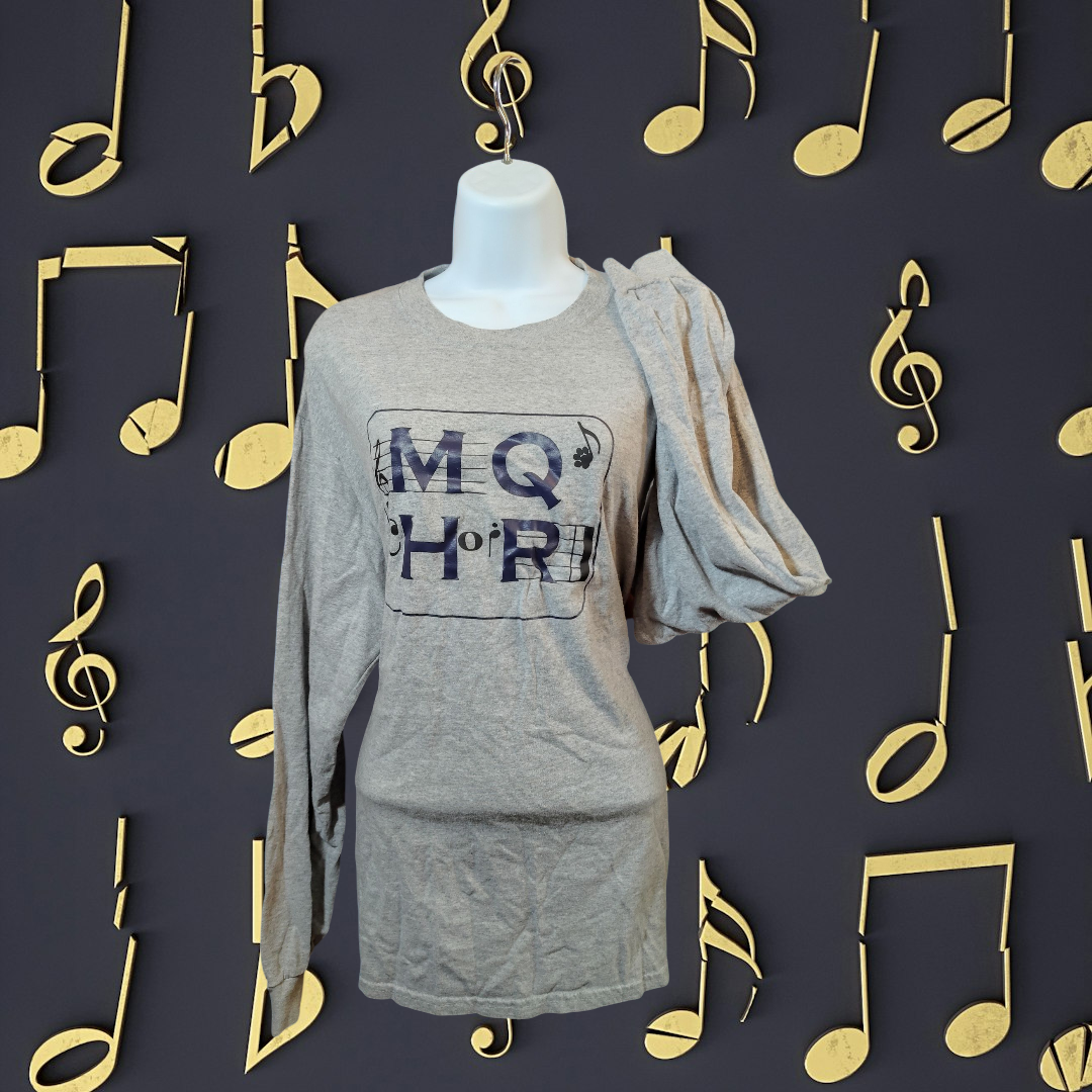 Music Print L ShirtGray