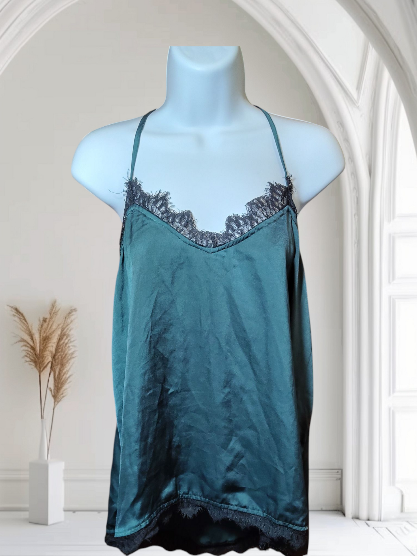 dark green night wear shirt