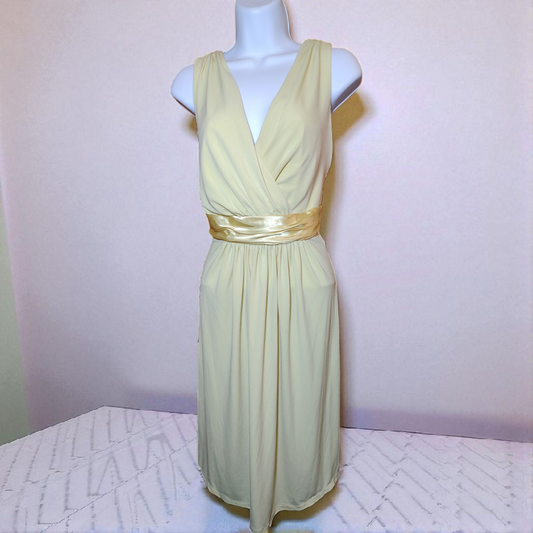 Yellow evening dress