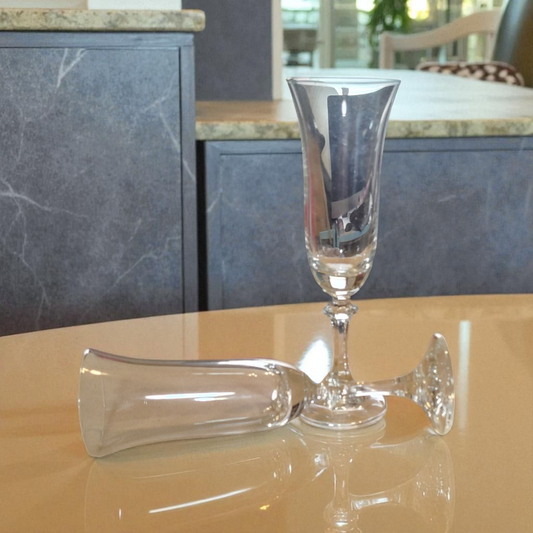 set of 2 champing flutes