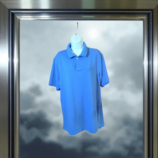 Men's polo style 3 button shirt  size M